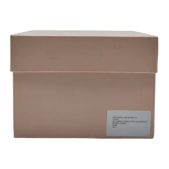 Mach & Mach Le Cadeau Satin Slingback Pumps 95mm in Black $1025 - Picture 9 of 9